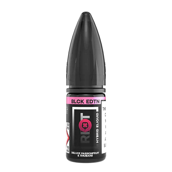 Riot BLCK EDTN - Deluxe Passionfruit & Rhubarb - Hybrid E-Liquid – 10ml